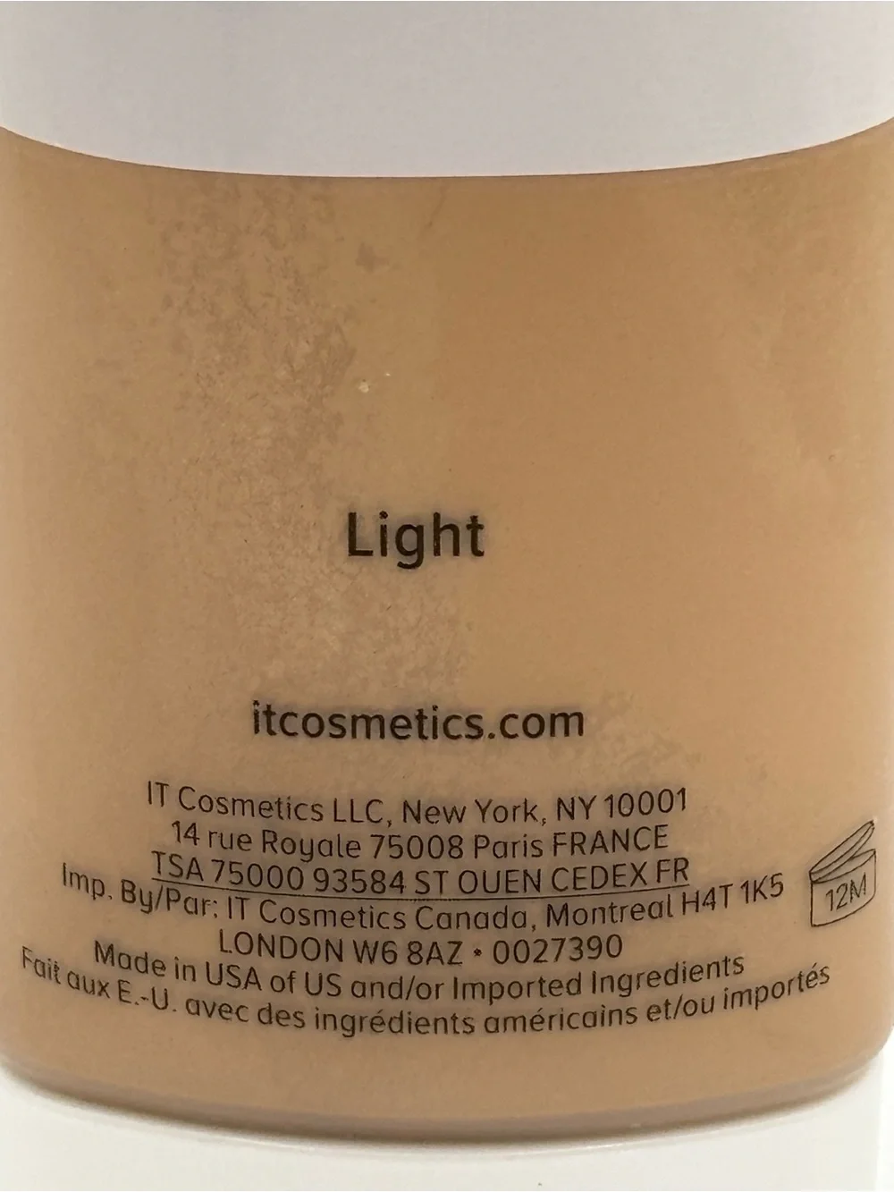 IT Celebration New Full body foundation Illumination Collagen + Squalene LIGHT